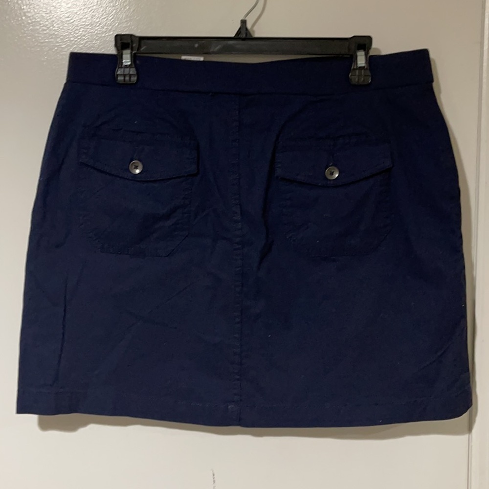 Croft & Barrow Skort Skirt For Women Sz 14 Petite Stretch Navy Blue Color, NWT - Picture 4 of 10